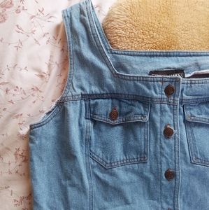 Vintage Denim Jumper Dress